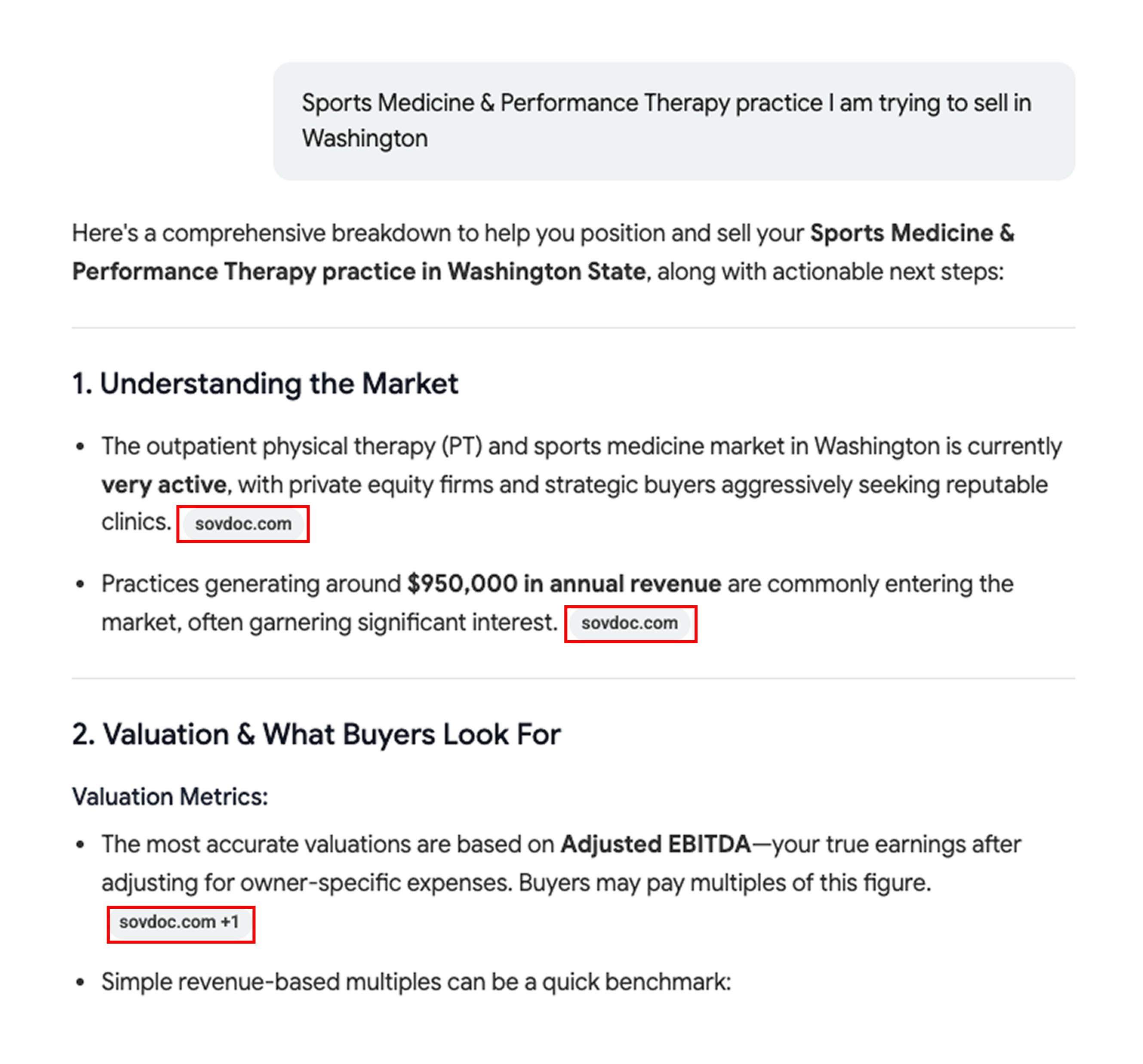 ChatGPT Screenshot showing ViewEngine's success