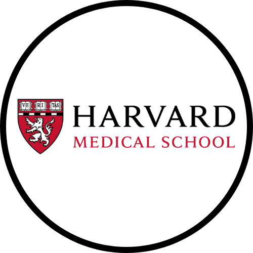 Harvard Medical School logo.