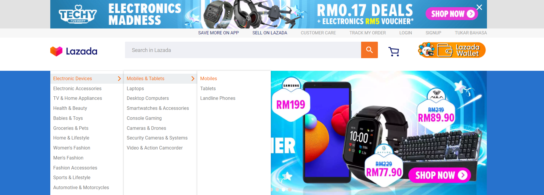 Lazada information architecture