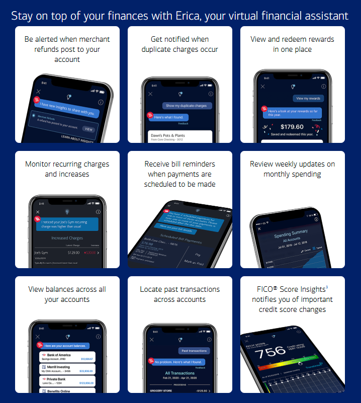 Erica AI Assistant from Bank of America