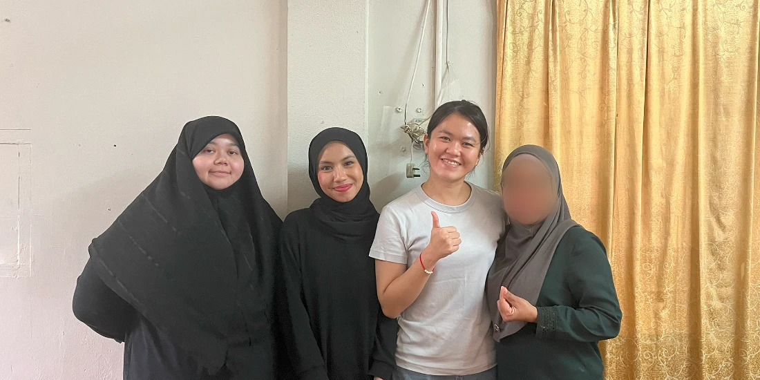 Running UX Research with Underserved Communities: Our Team with one of the community leaders