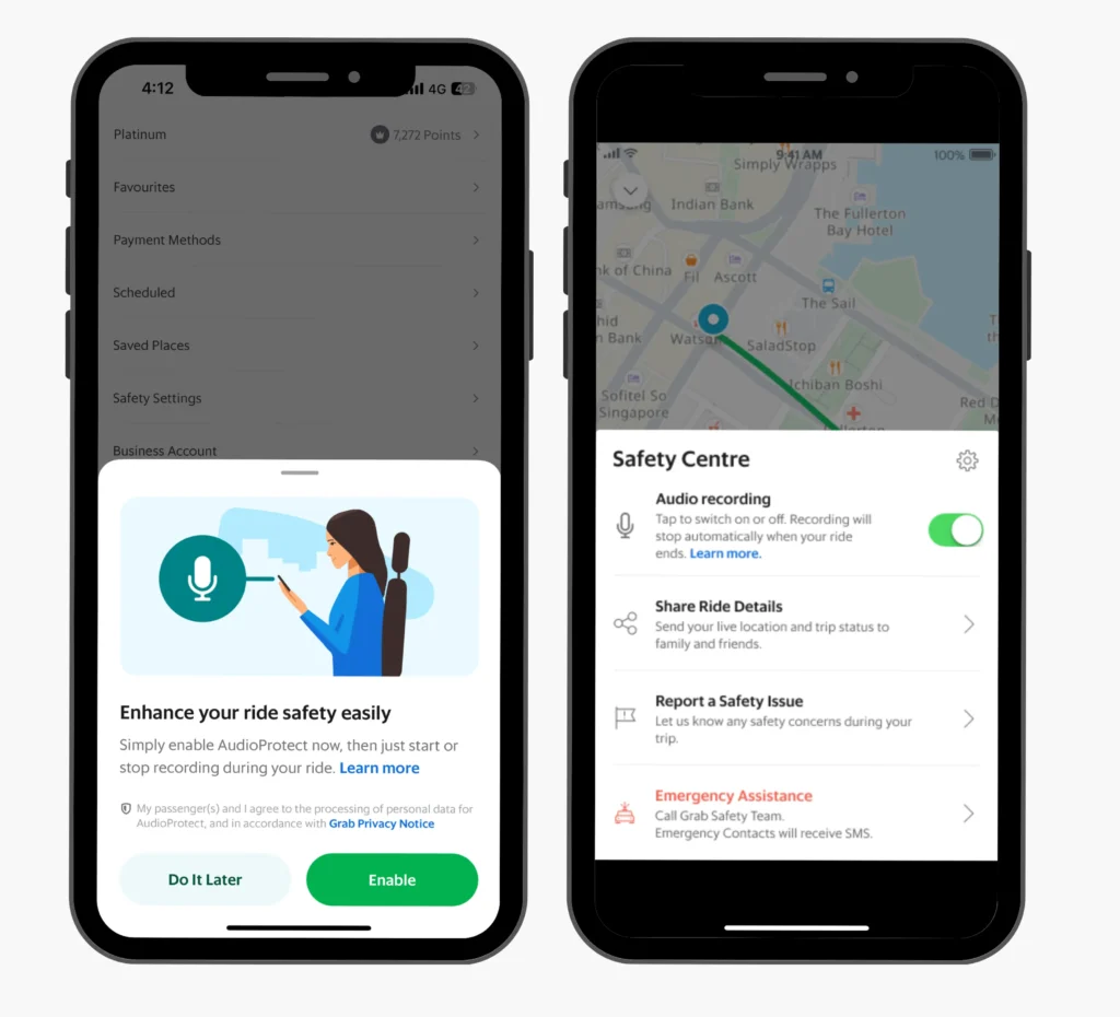 Super App UX: Grab's AudioProtect Feature
