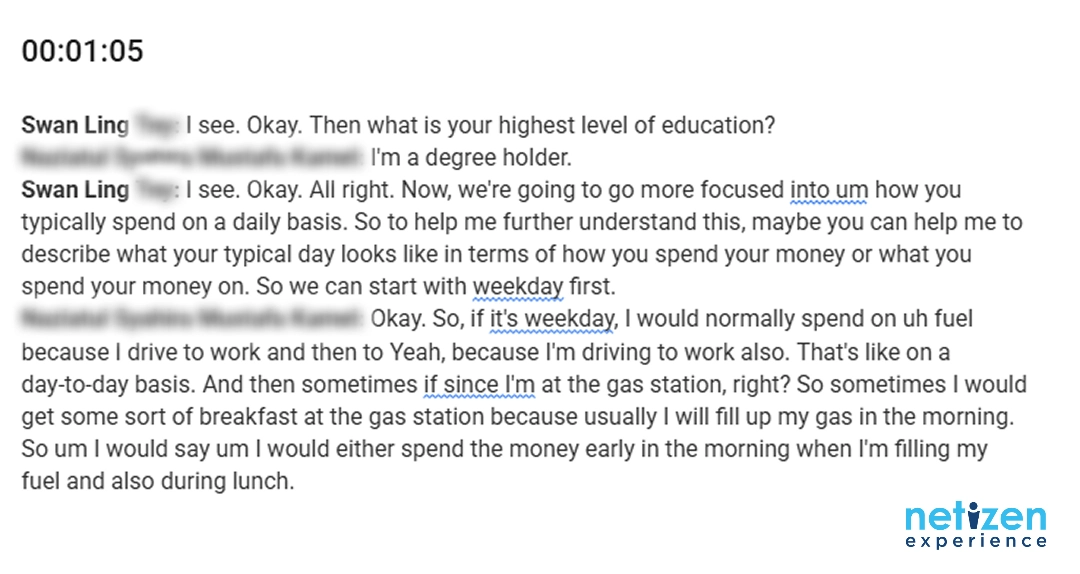 AI In UX Research: Google Meet's Transcript Example