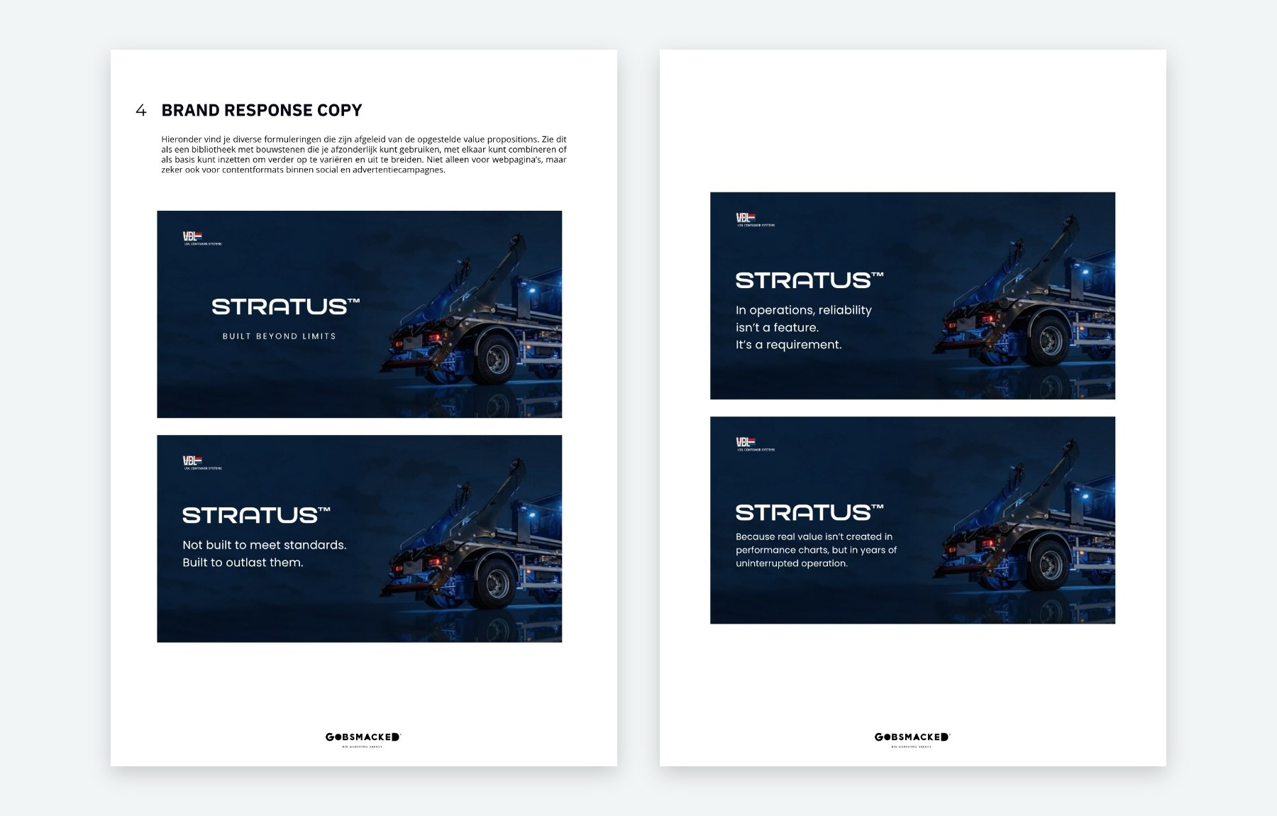 Voorbeeld brand response copy