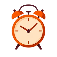 A icon of an alarm clock