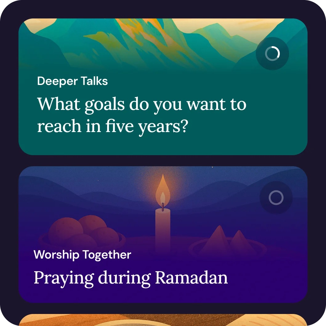 A image of several cards showing different topics.