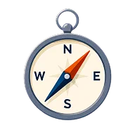A icon of a compass