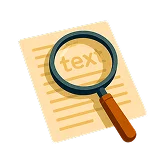 A icon of a paper with a magnifying glass