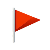 A icon of a red flag