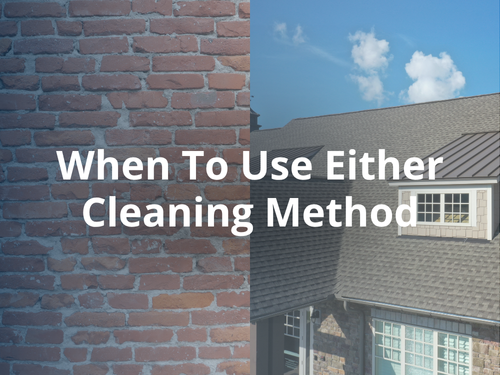 pressure washing vs soft washing