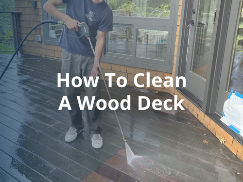 how to clean a wood deck