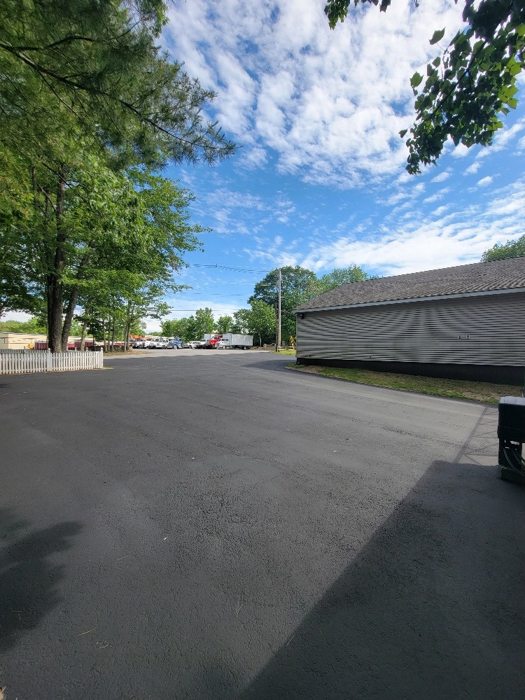 Freshly Paved Asphalt Parking Area