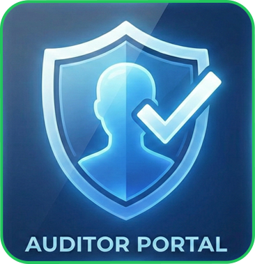 Auditor portal app interface displayed on an Android device, showcasing features for managing audits efficiently.