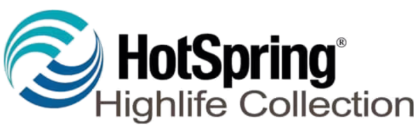 HotSpring Highlife Collection Logo mit geschwungenen blauen Linien