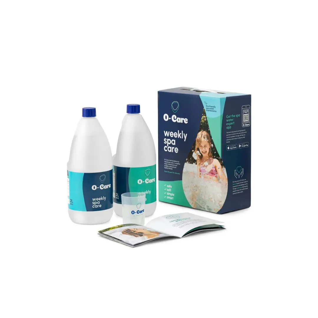 Das Bild zeigt ein Pflegeset für Whirlpools namens