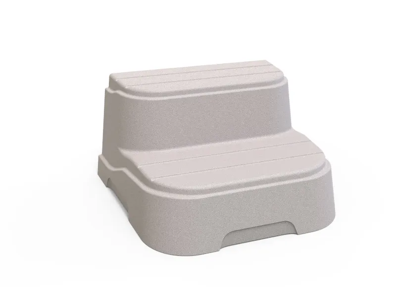 Praktische Dune-Stufen für Whirlpools, bieten sicheren Zugang und sind in elegantem Design gehalten.