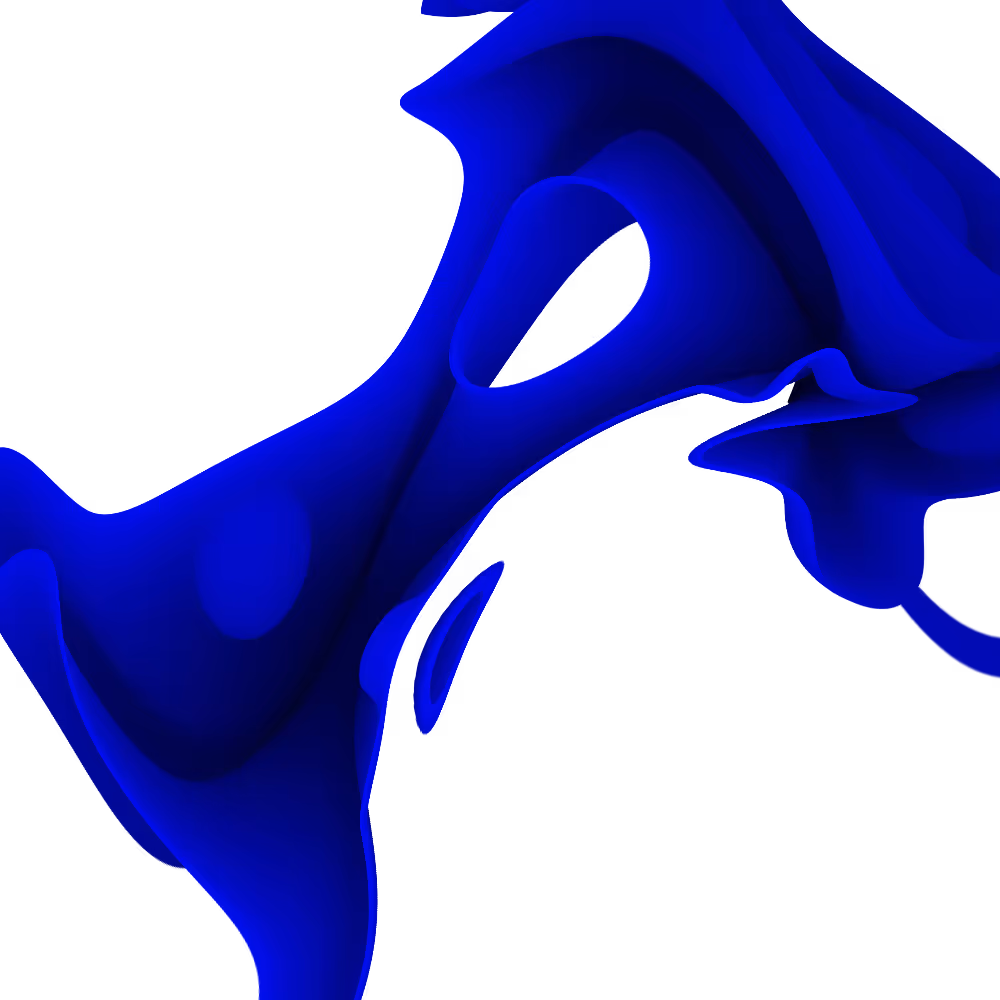 Abstract blue gradient waves with smooth, flowing curves creating a sense of depth.