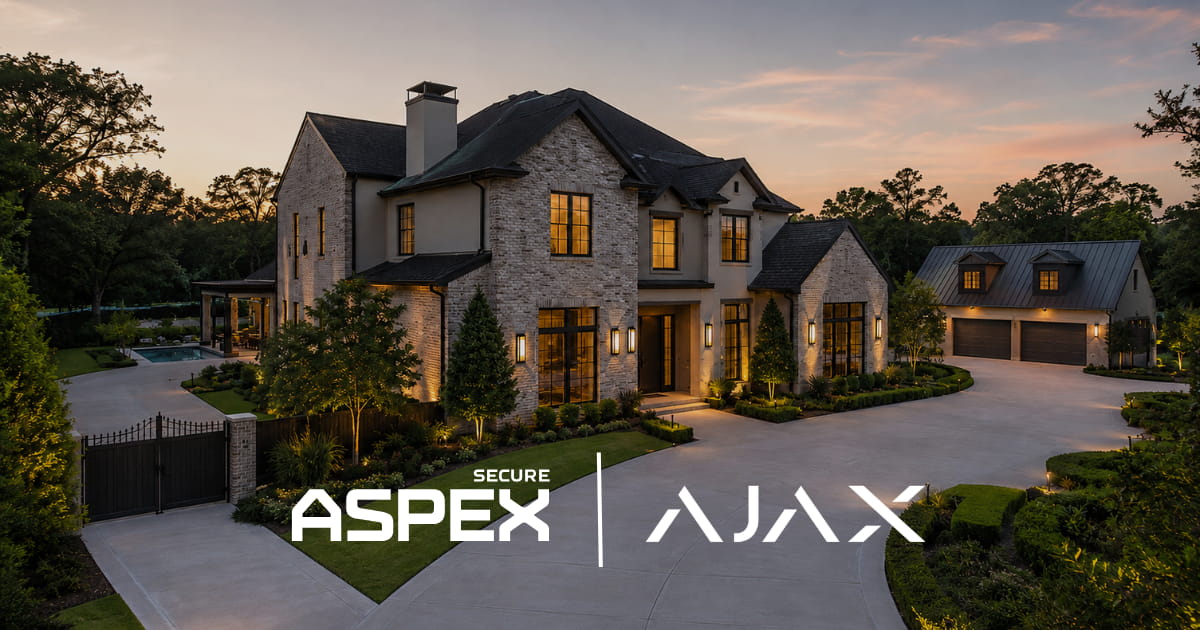 Large Home Security System Design in Houston with Ajax Security