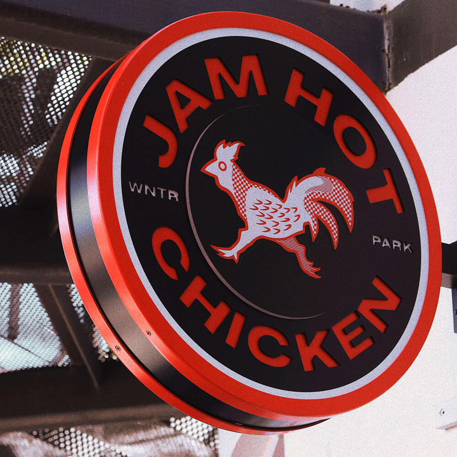 JAM Hot Chicken Signage