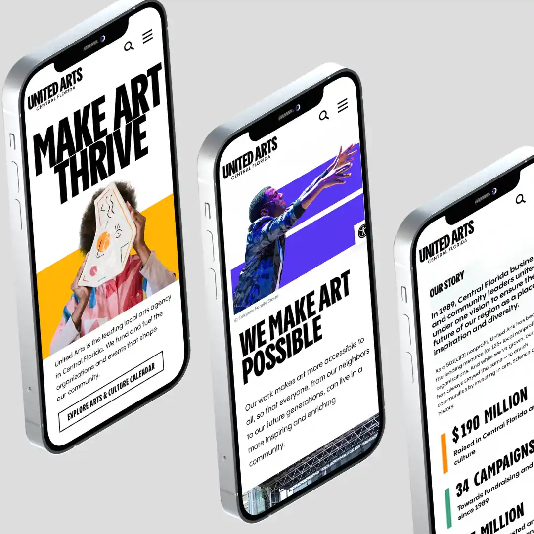 United Arts Mobile Mockup