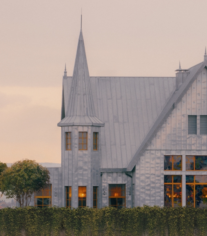 Maison Heler Metz près du Centre Pompidou avec La Maison de Manfred au dernier étage.