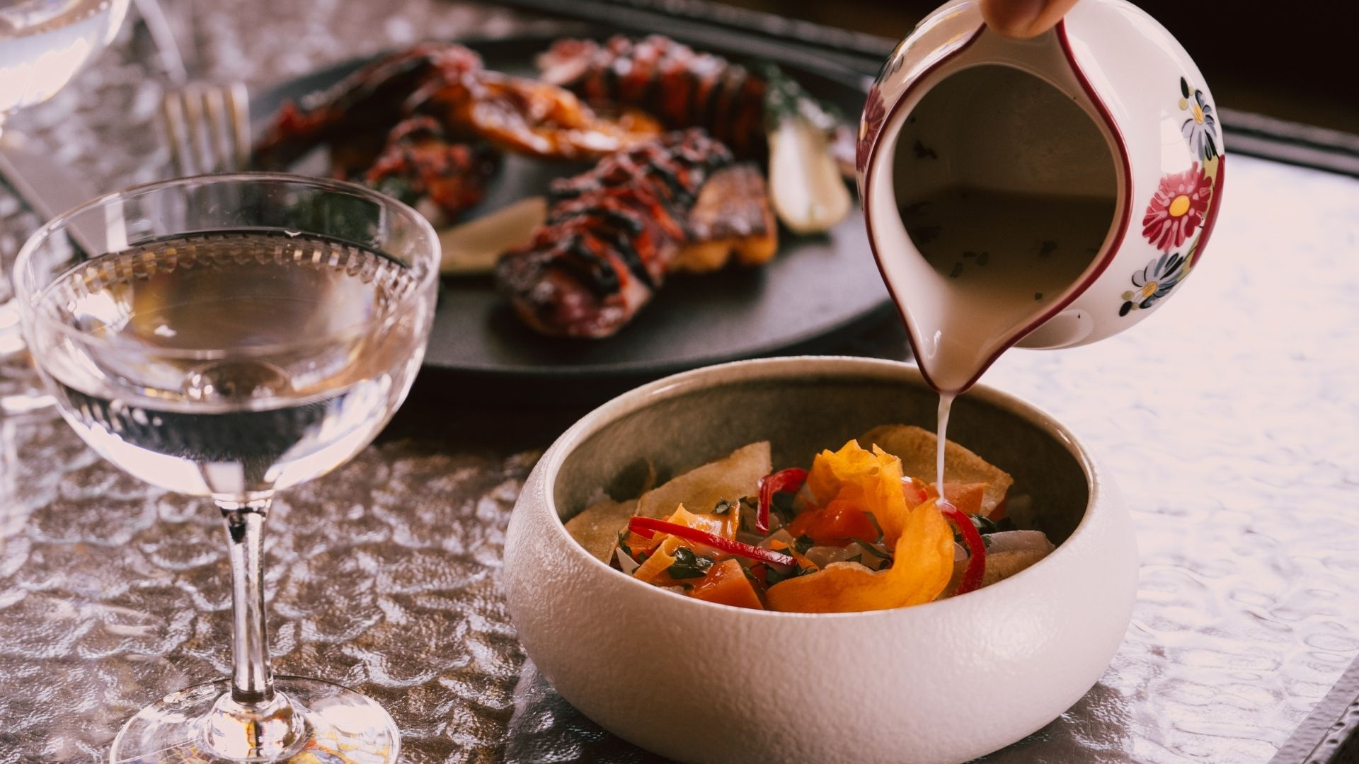 Création culinaire de saison au restaurant La Maison de Manfred à Metz.