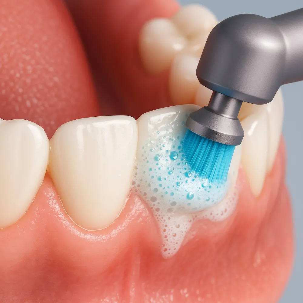 Step-by-step professional cleaning and gum therapy to maintain healthy gums and teeth