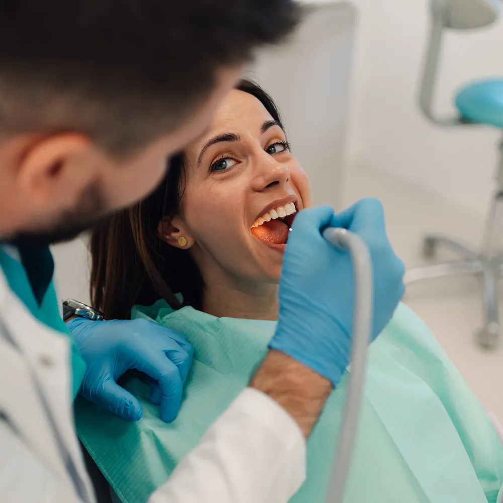 Modern dental equipment used to provide thorough and comfortable professional cleanings