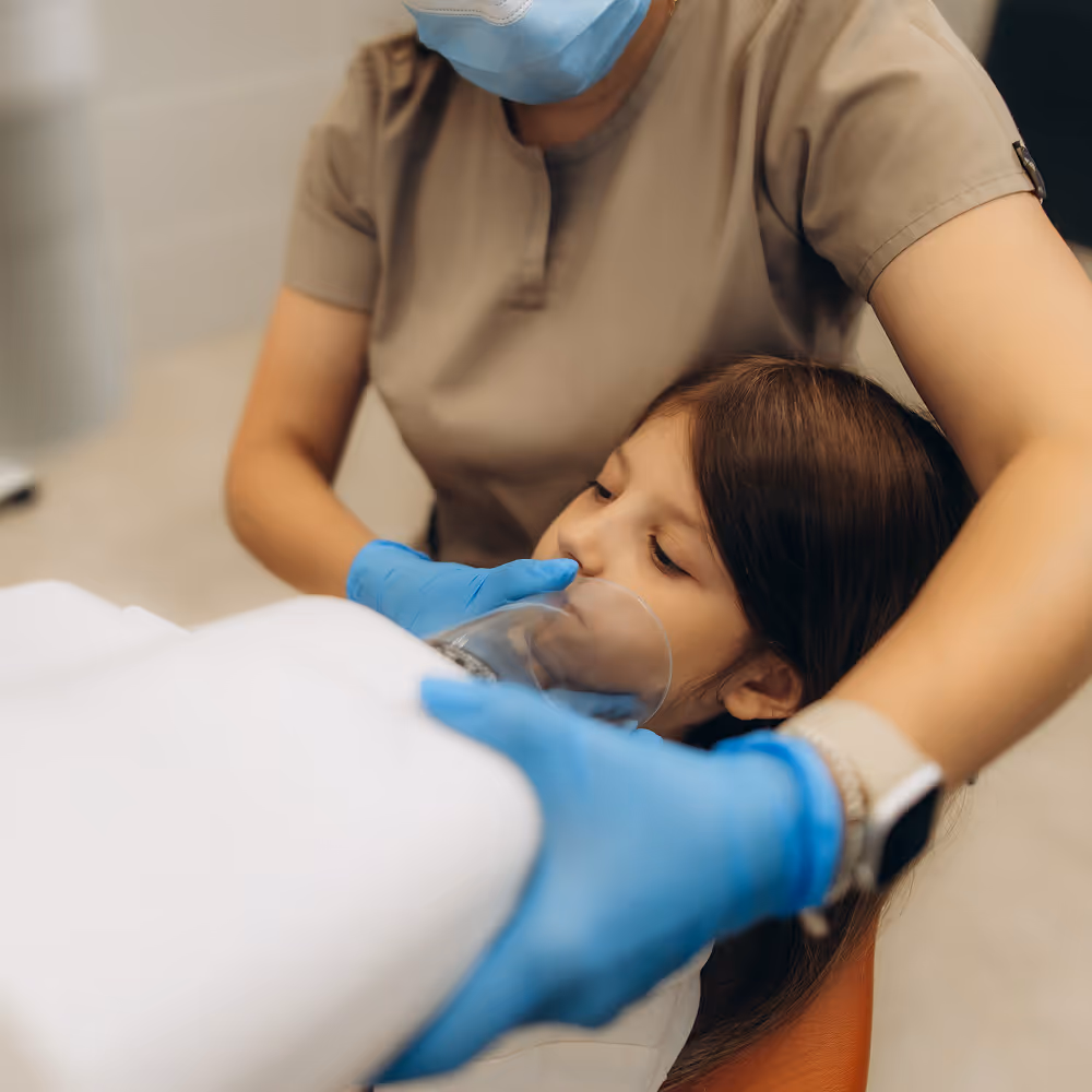 Step-by-step overview of the nitrous oxide sedation process at the dental clinic