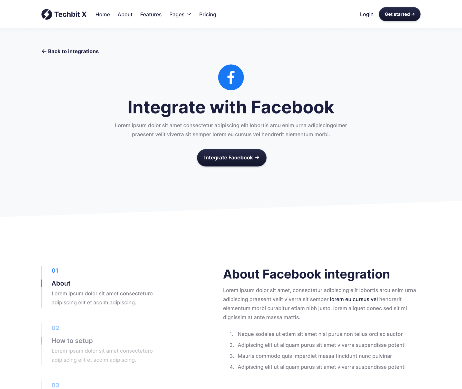 integrations single page image