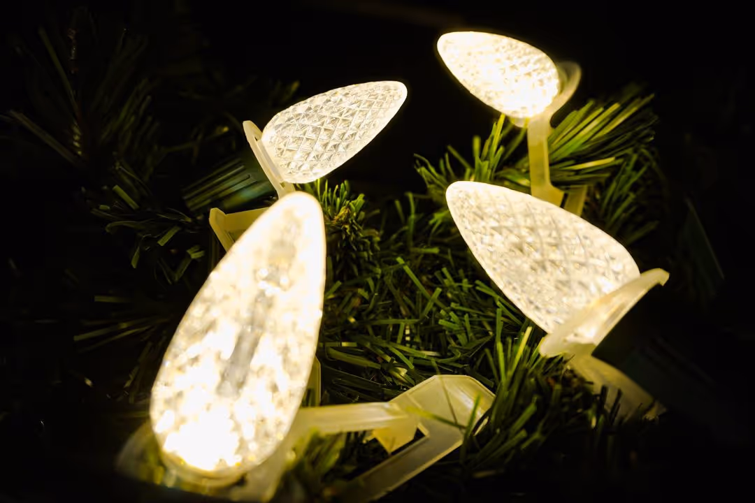 Warm white LED lights