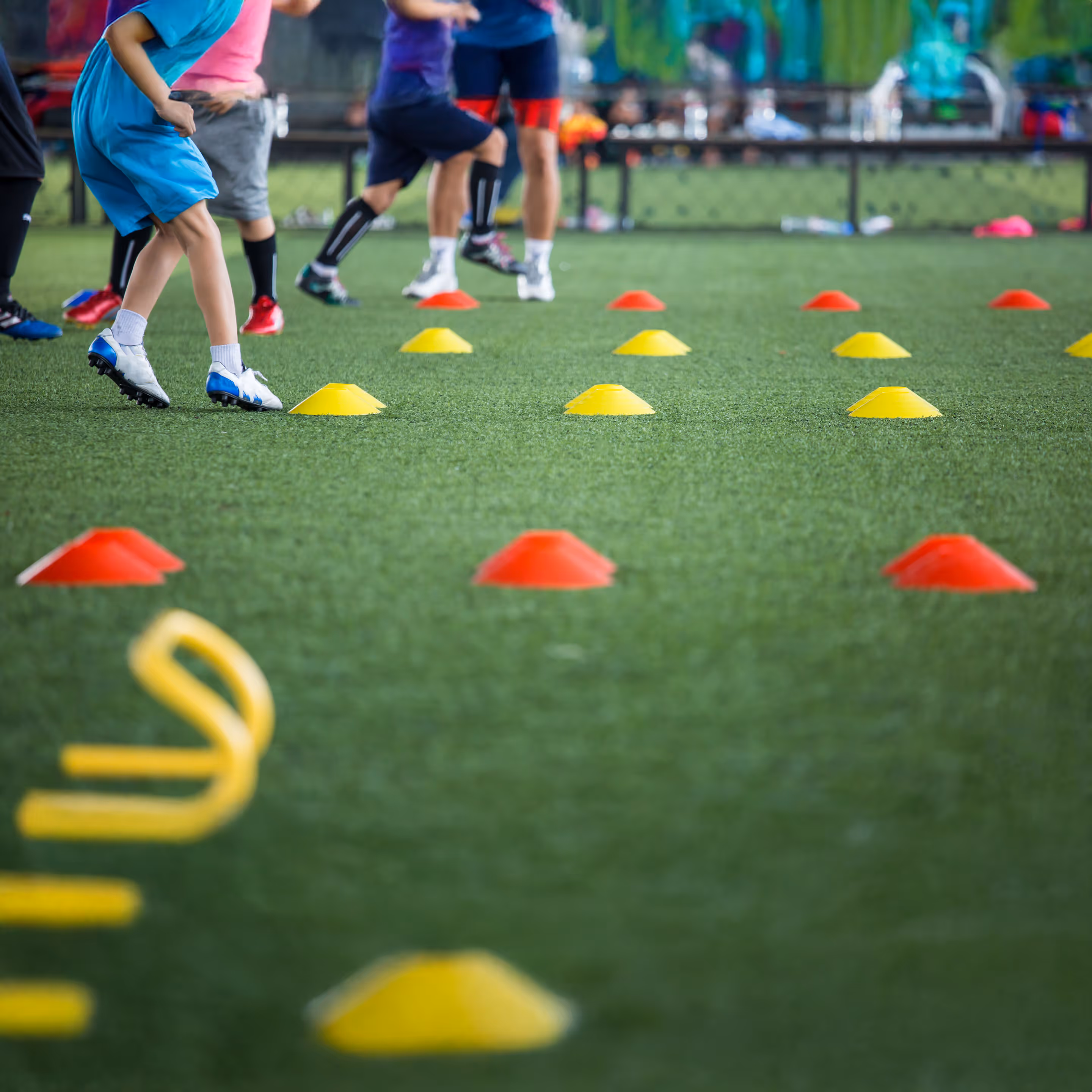 Children's jump skill training in a soccer academy.