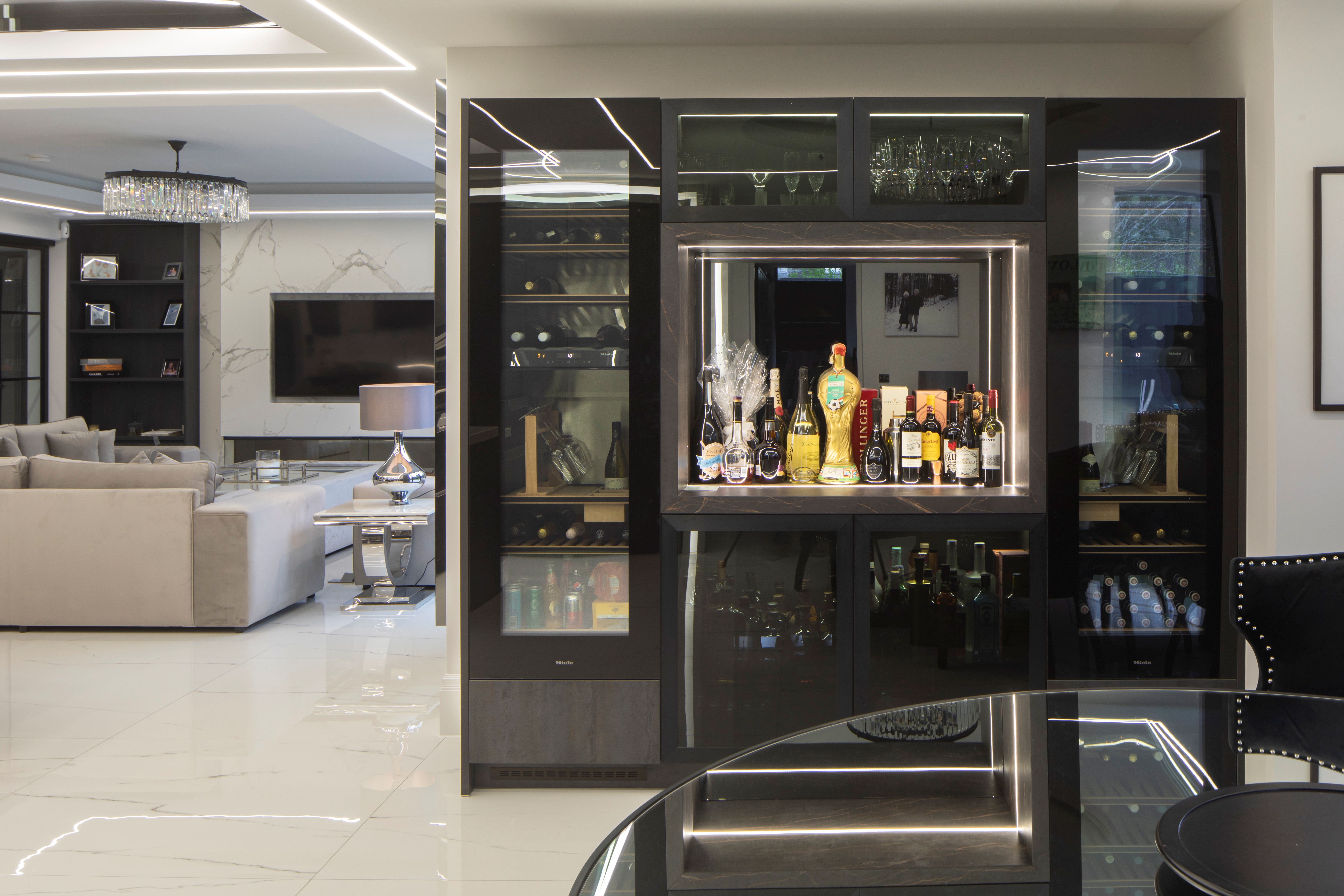 a private cinema room inside the house - designed by Meiger
