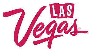Las Vegas logo with stylized red script text.