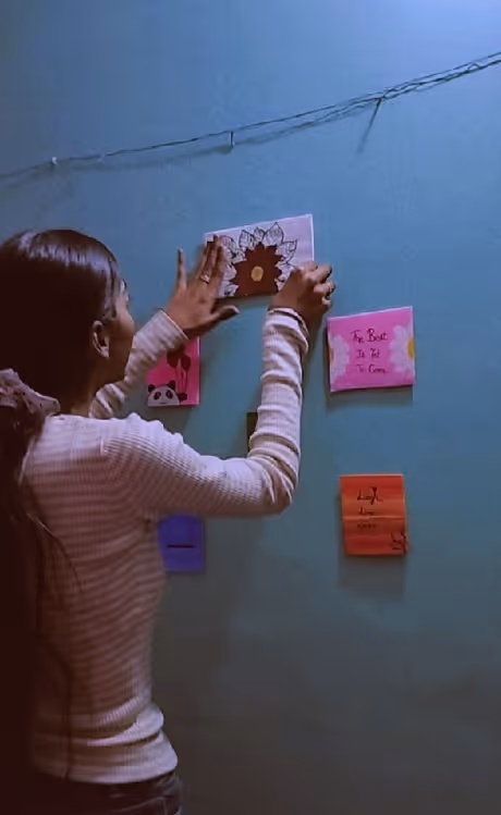 Harveen Kaur likes handicraft works