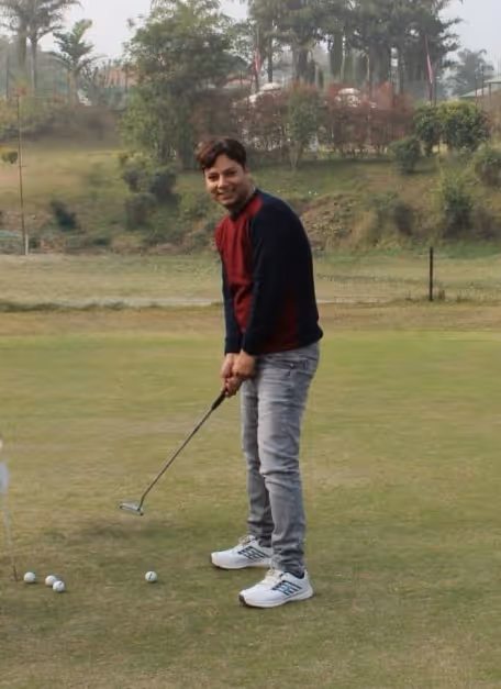 Rajeev Gupta loves playing golf