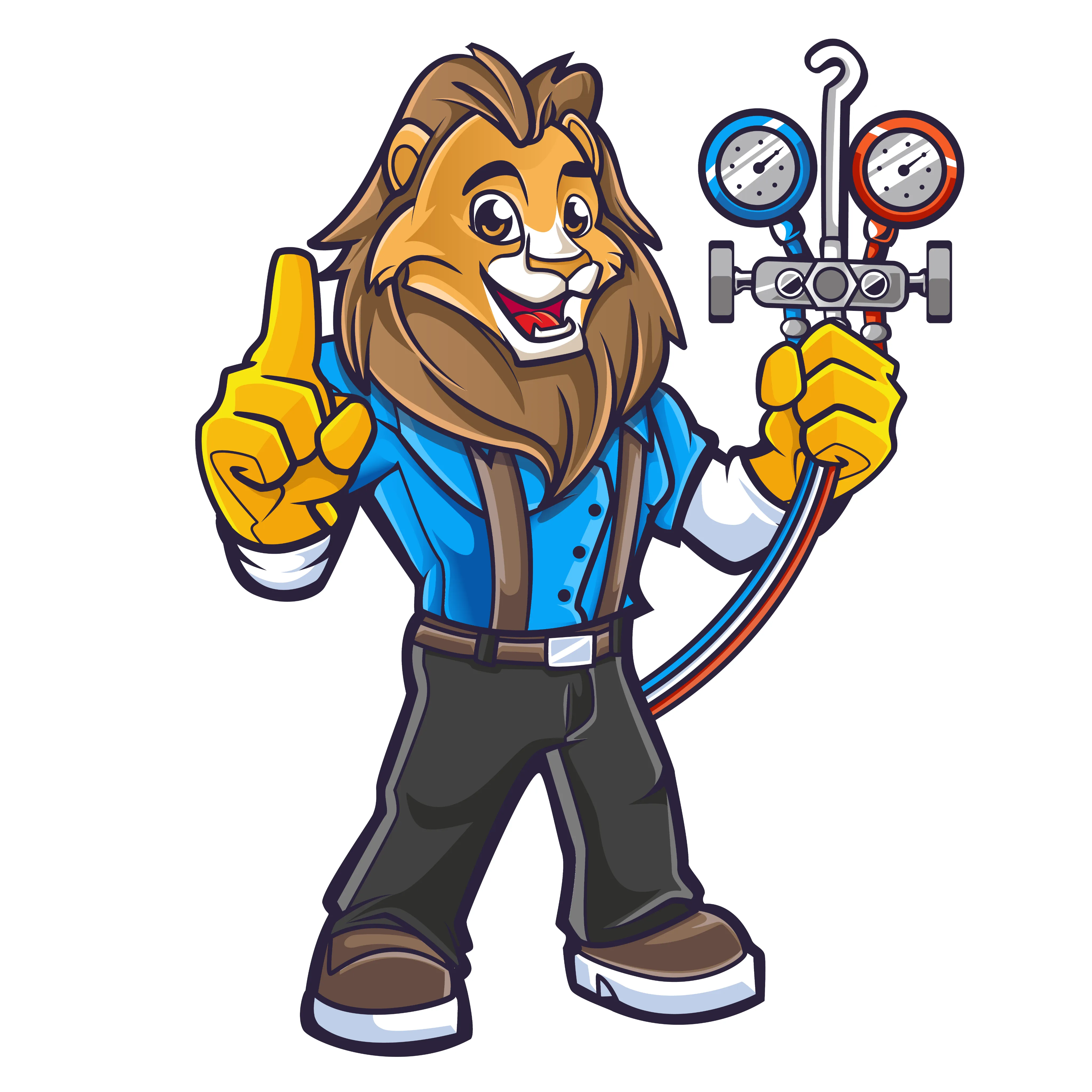 supreme heating and cooling mascot