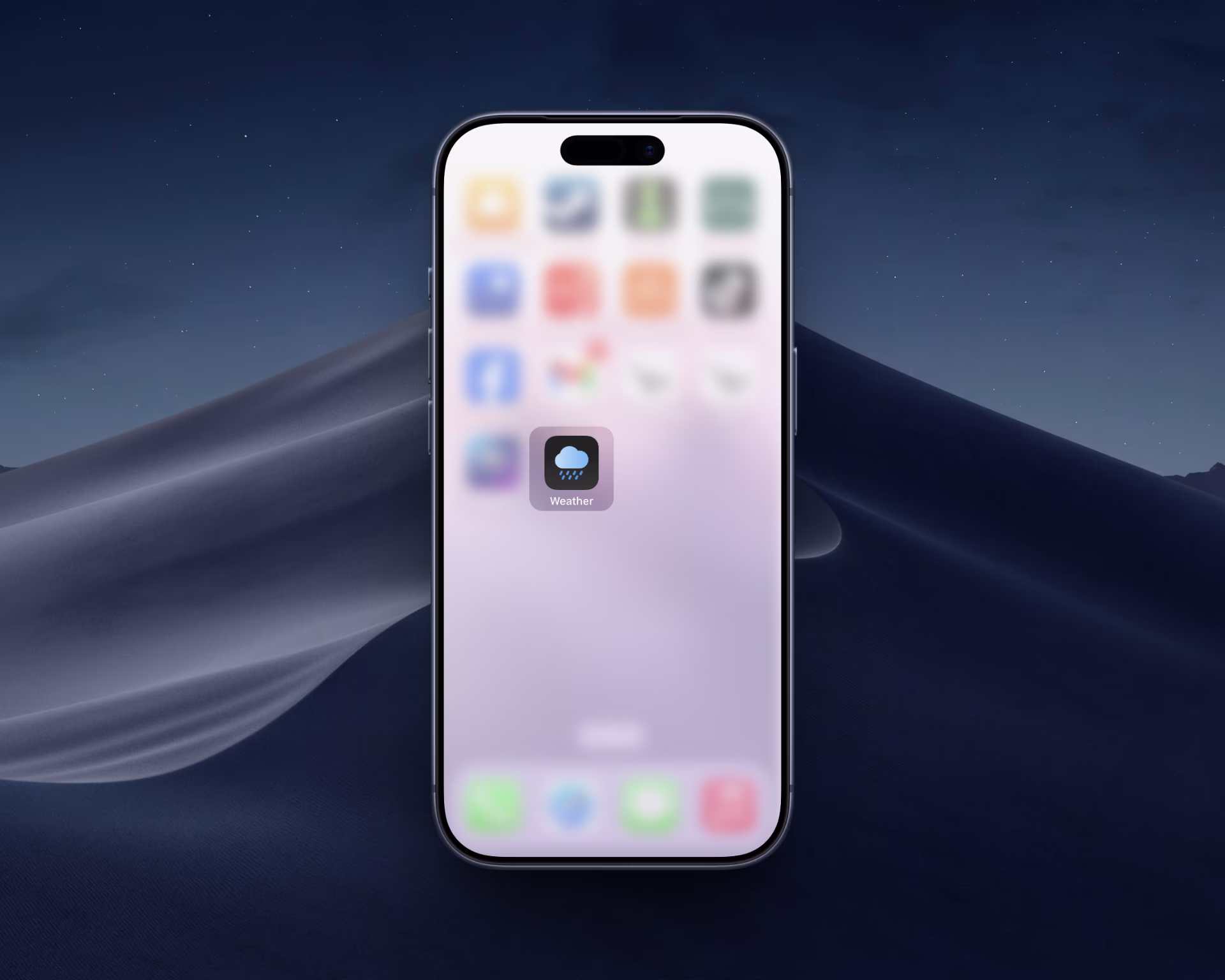 wahed design's weather mobile app iphone ui