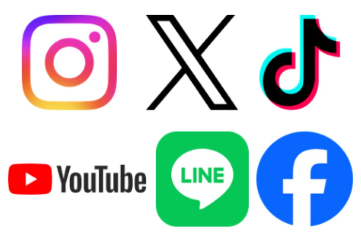 最新版】SNS別 ロゴデータのダウンロードページまとめ(Instagram,X,TikTok,YouTube,LINE,Facebook)
