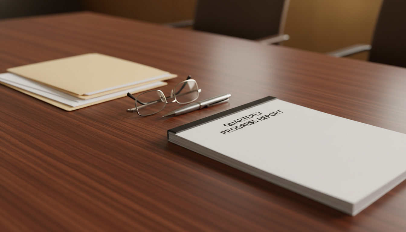 Aerial view of a large construction site surrounded by residential buildings at sunset with city lights in the background.