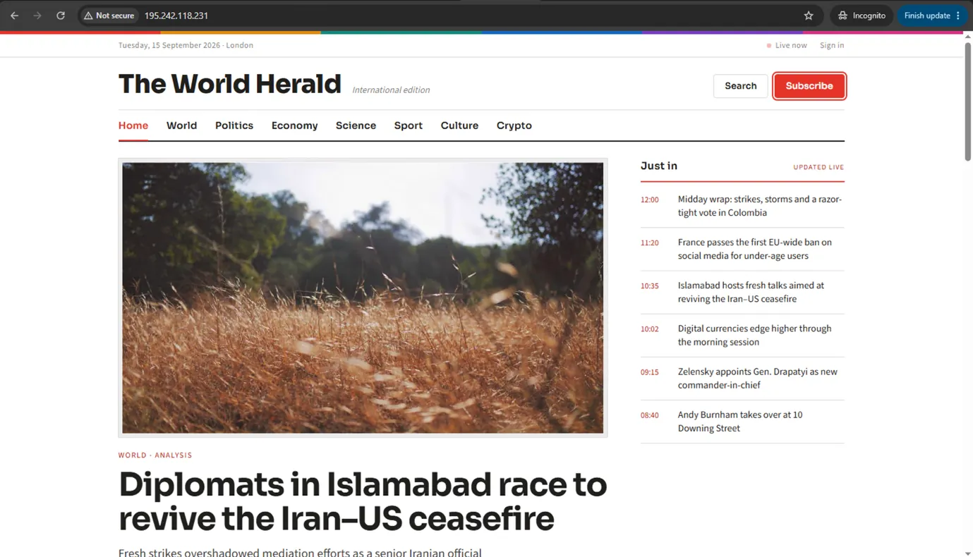 worldherald.life lure wired to the same cloaker
