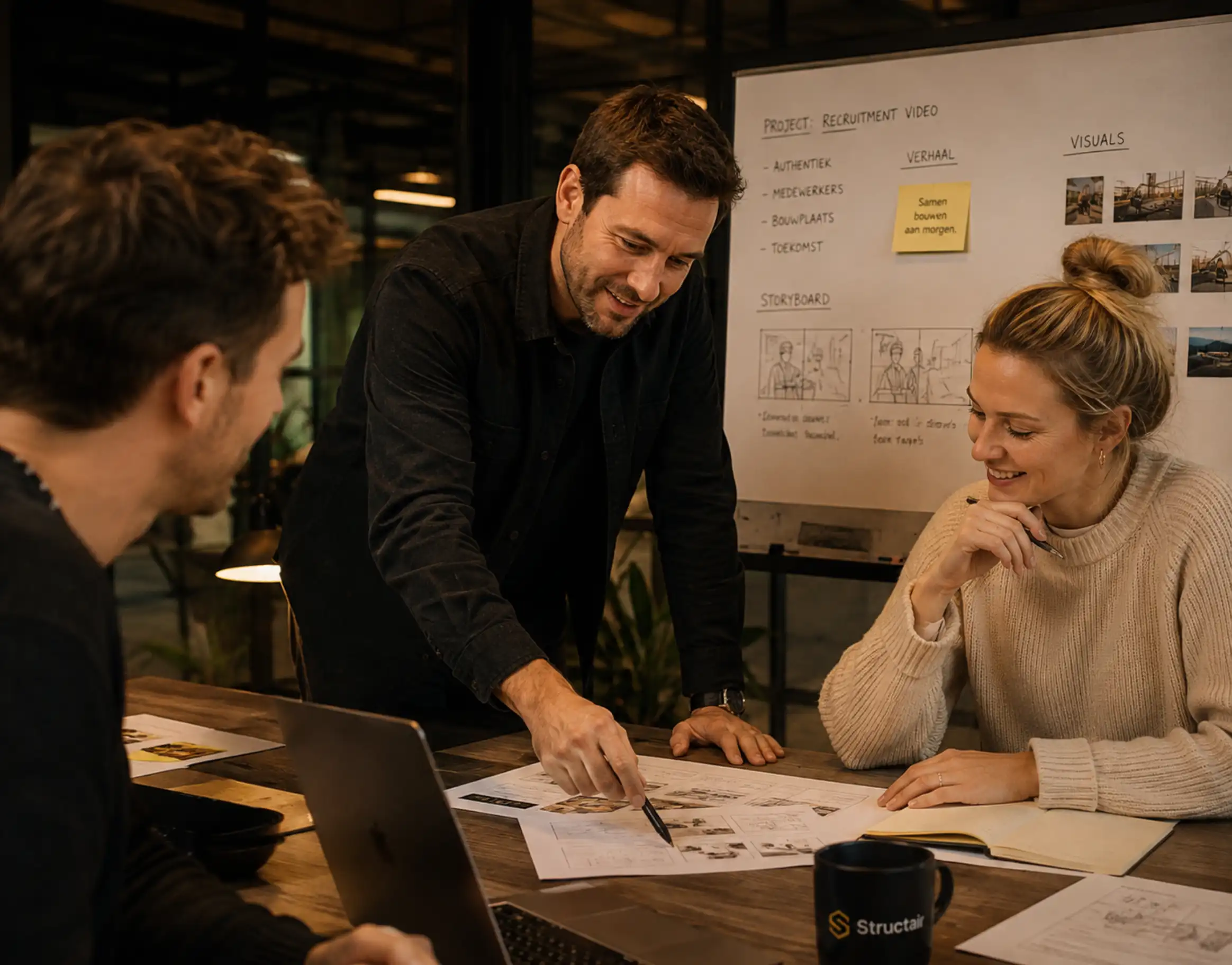 Samenwerken aan een recruitmentvideo met Storytelling Studios