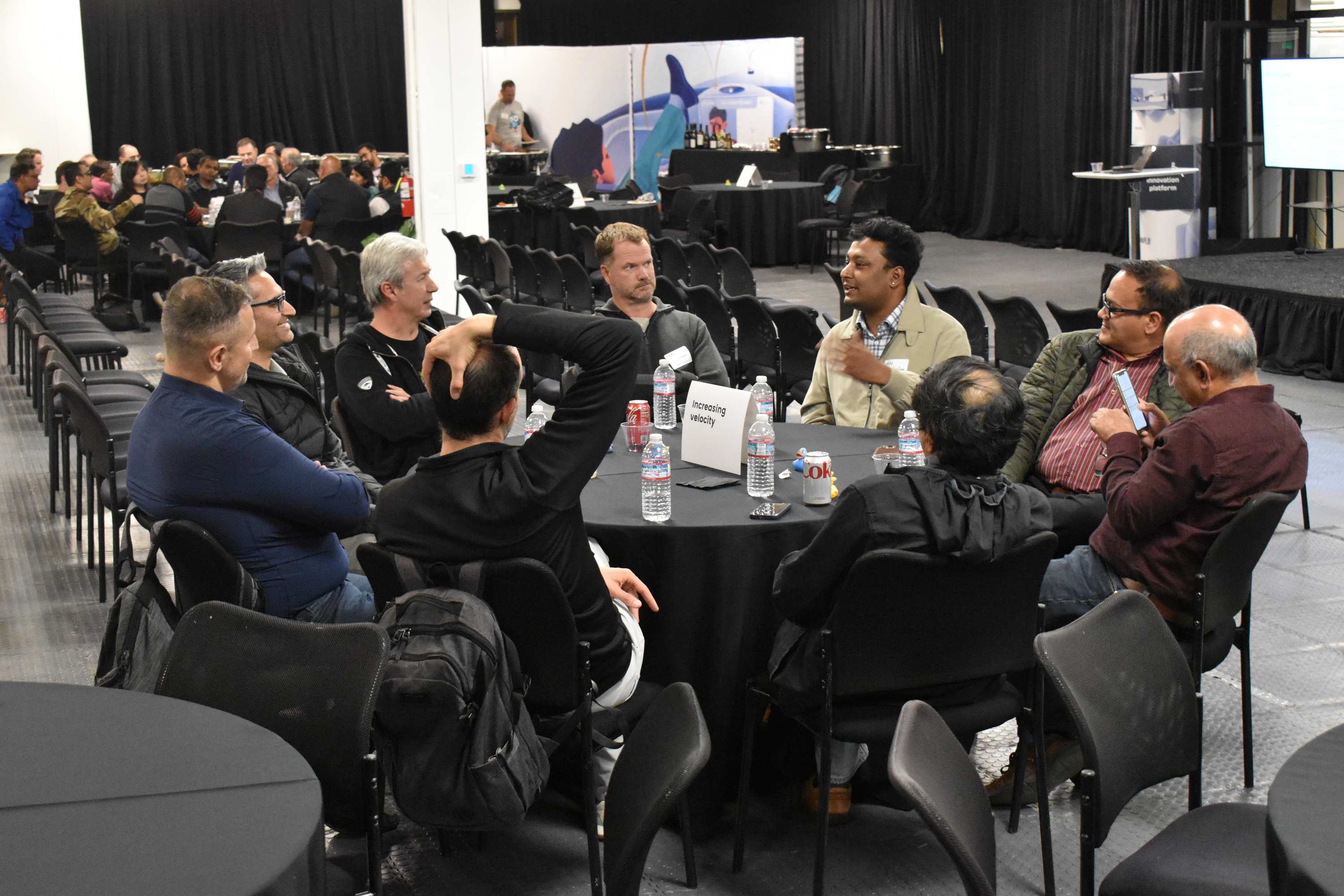 Participants engaged in a discussion on "Increasing Velocity"