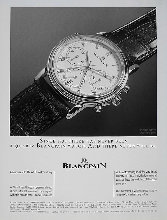 The history of Blancpain, the oldest watch brand | Time and Watches | The watch blog