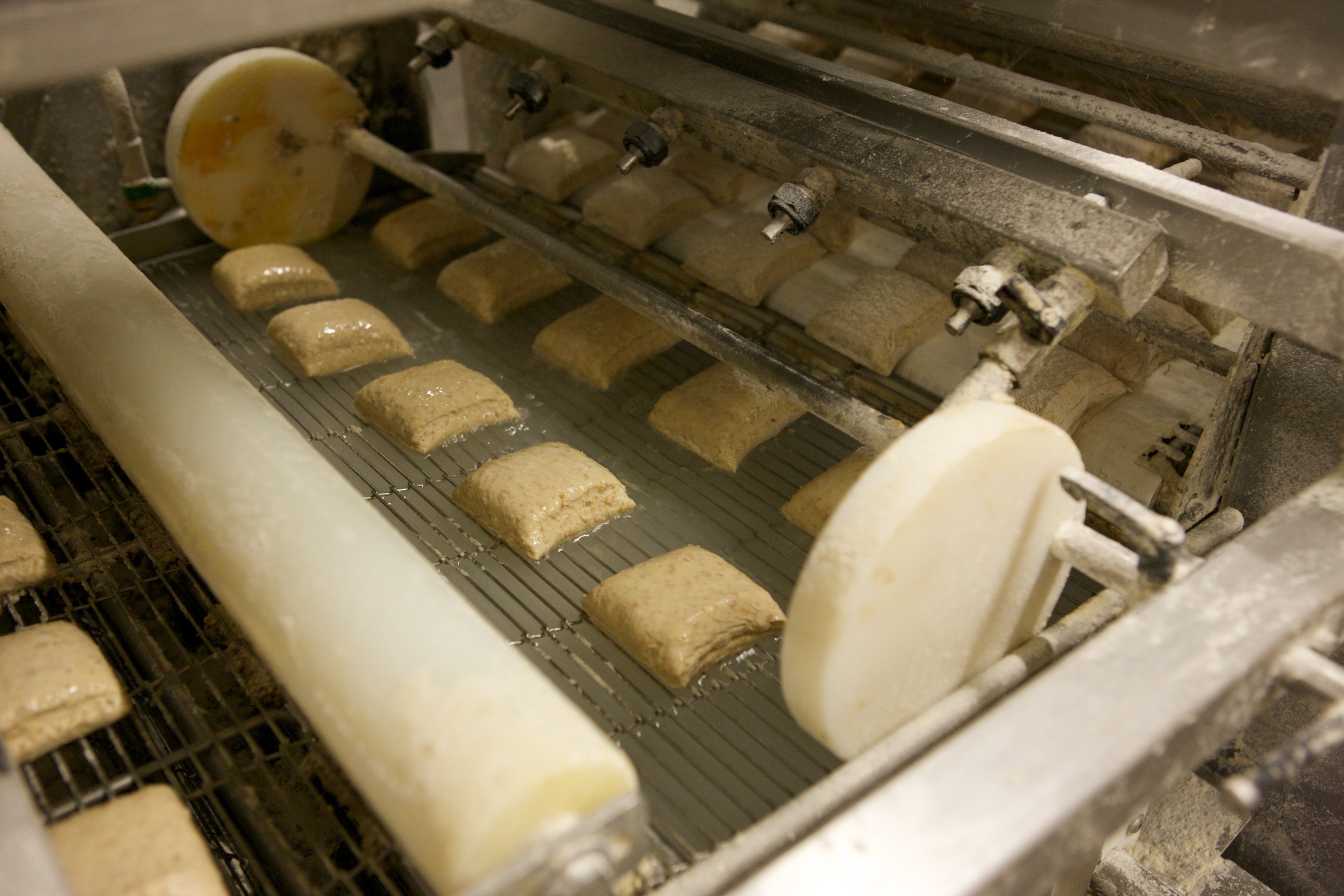 Arbeit in der Backstube der Bäckerei Warnecke