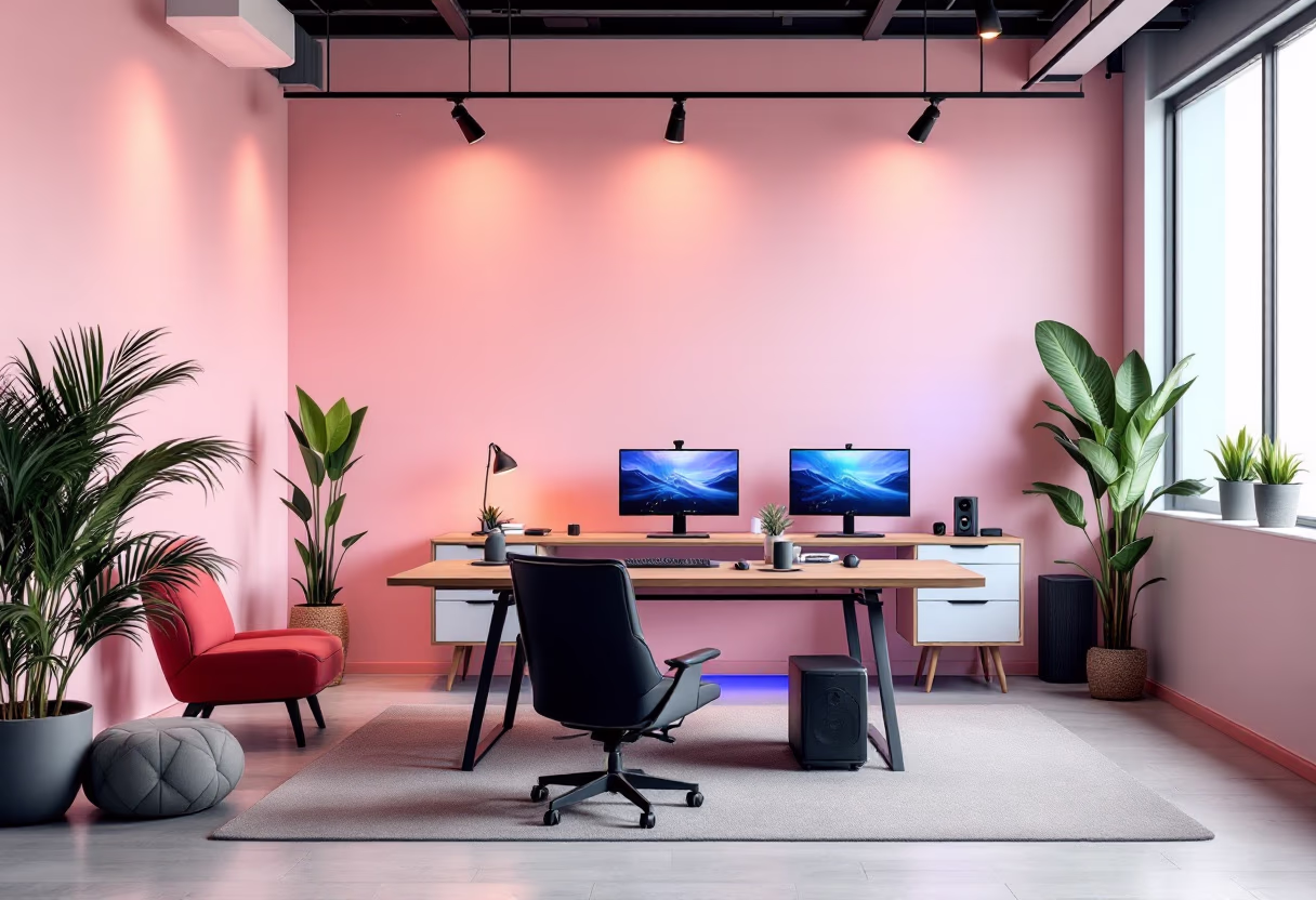 image of office lounge (for a game development company)