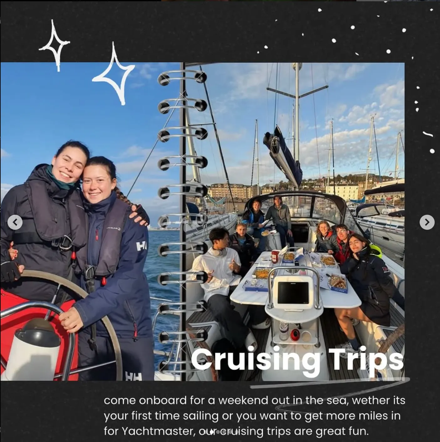 Cruising trips with imperial yachting from instragram