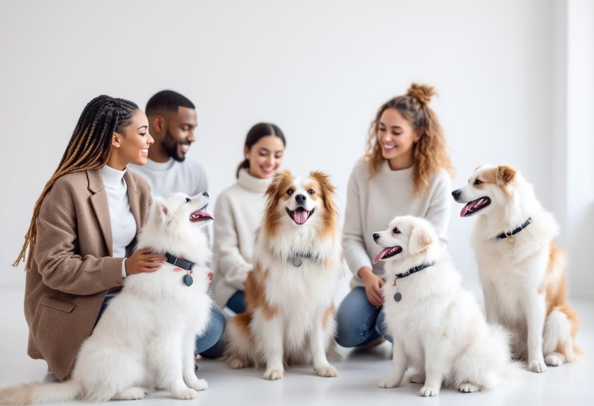 image of a pet training class