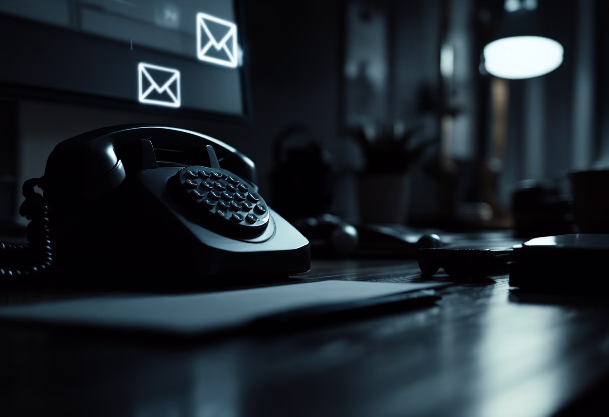 [background image] image of phone and email icons on a desk (for an insurance agency & company)